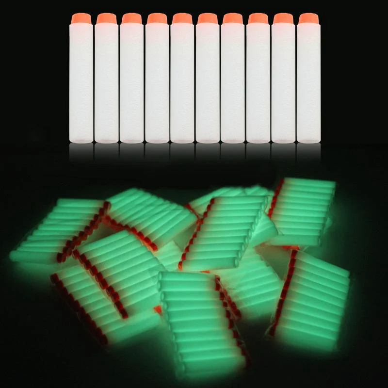 100-teiliges Dartpfeil-Set in Weiss & fluoreszierend Grün für NERF N-Strike Elite - Image 2