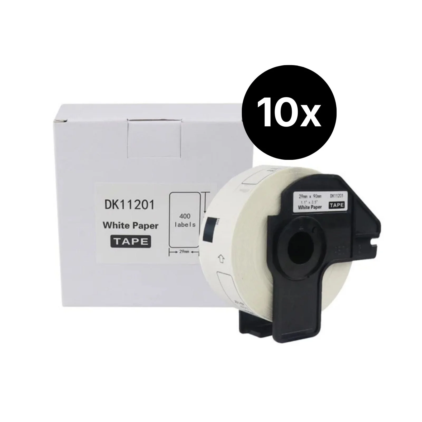 10er-Set Alternative Etikettenrolle zu Brother DK-11201 Etiketten