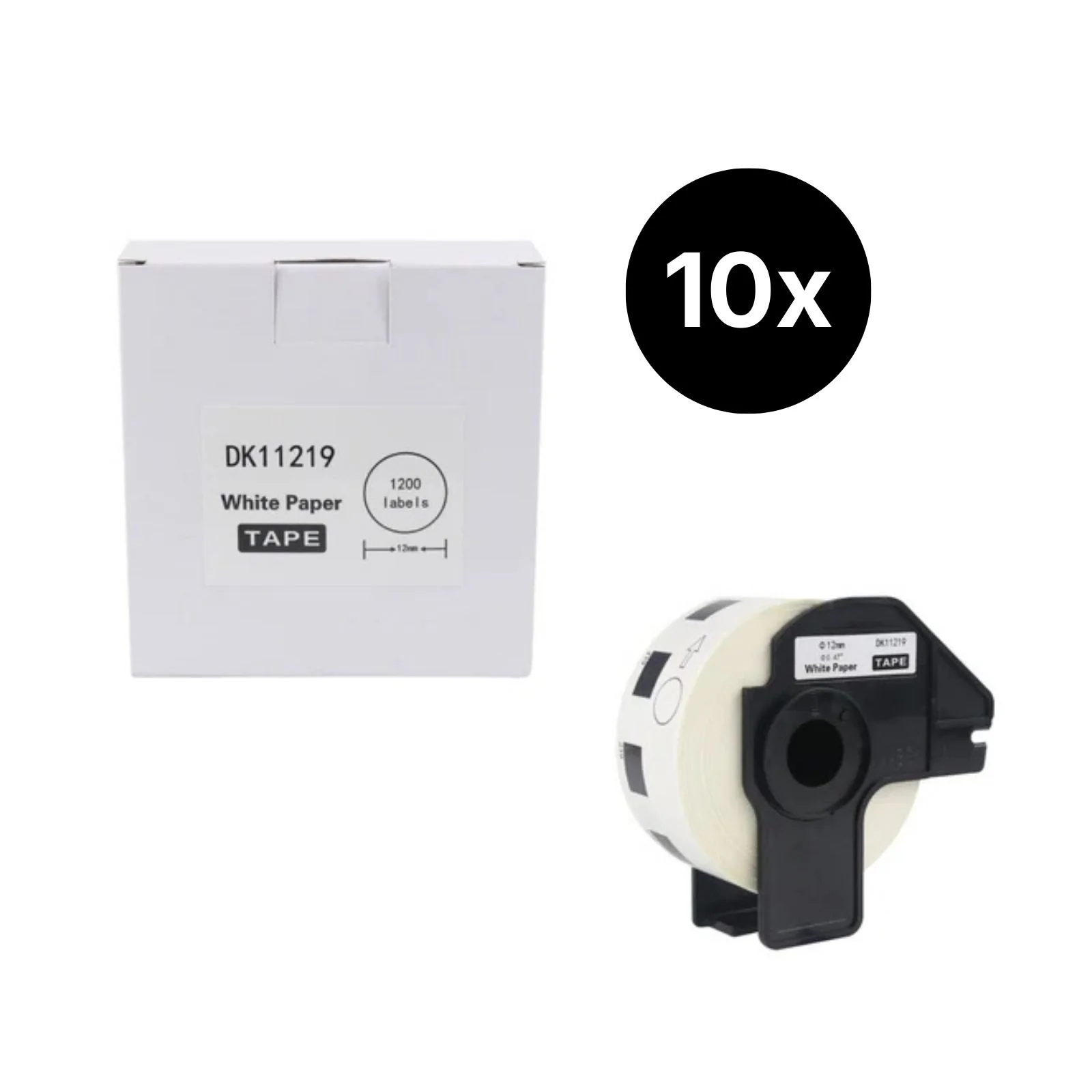 10er-Set Alternative Etikettenrolle zu Brother DK-11219 Etiketten