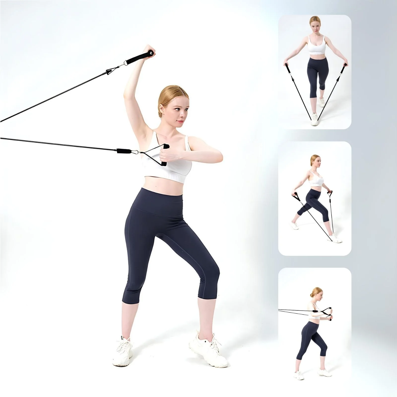 11-tlg. Set Fitnessband Resistance-Band Widerstandsband Trainingsband - Image 7
