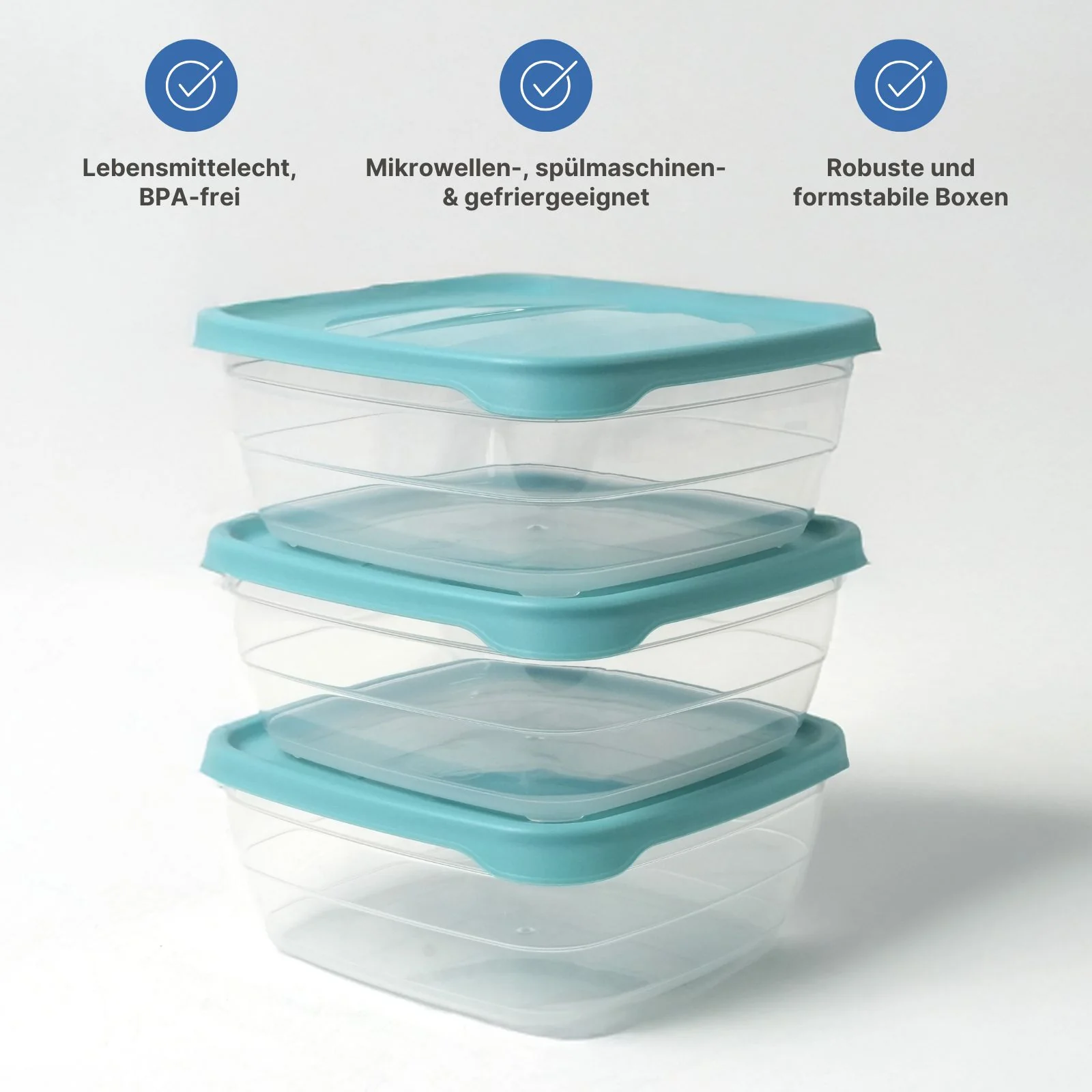 14-tlg. Frischhaltedosen-Set Gefrierdosen Meal-Prep-Dosen Vorratsdosen - Image 3