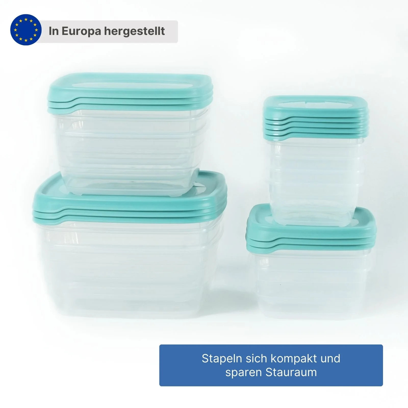 14-tlg. Frischhaltedosen-Set Gefrierdosen Meal-Prep-Dosen Vorratsdosen - Image 4