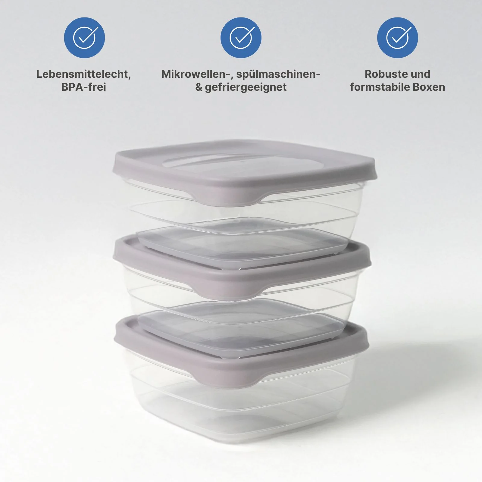 14-tlg. Frischhaltedosen-Set Gefrierdosen Vorratsdosen Meal-Prep-Dosen - Image 3
