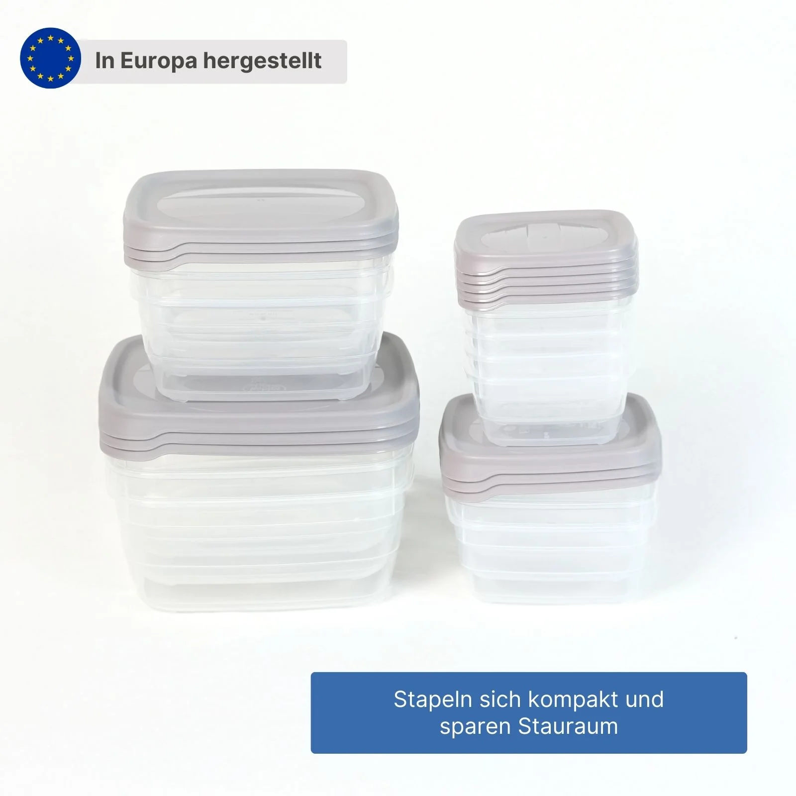 14-tlg. Frischhaltedosen-Set Gefrierdosen Vorratsdosen Meal-Prep-Dosen - Image 4