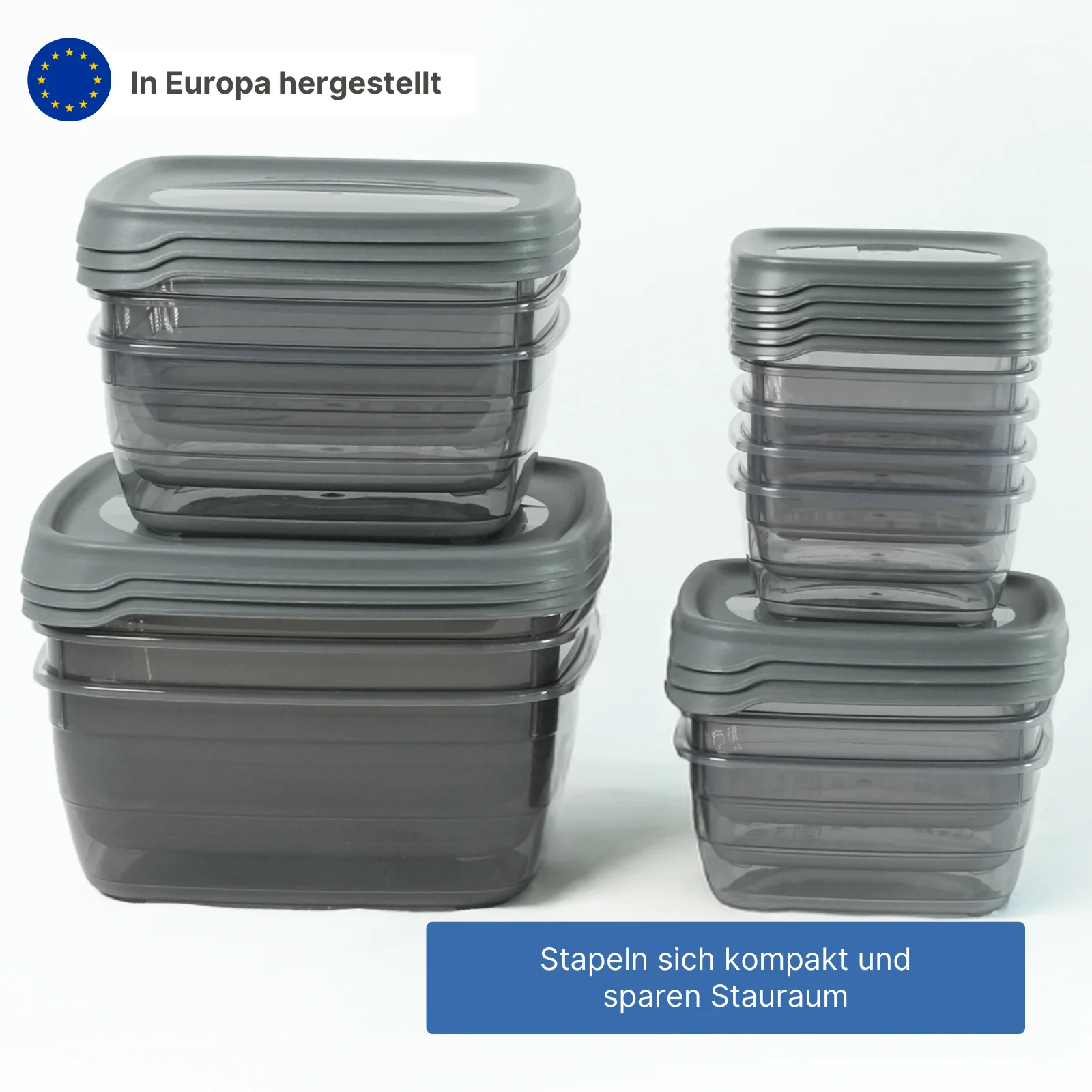 14-tlg. Frischhaltedosen-Set Vorratsdosen Meal-Prep-Dosen Gefrierdosen - Image 4