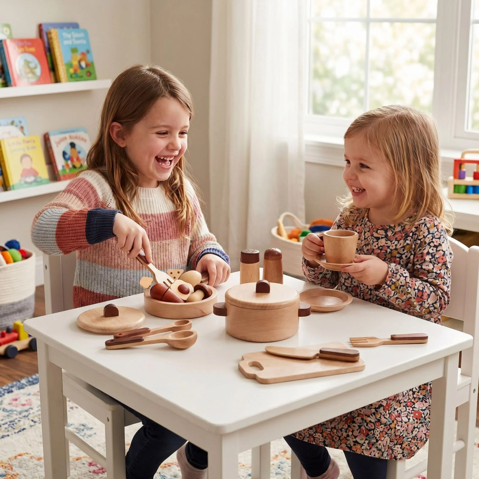 15-tlg. Holz-Küchenzubehör-Set Kinder-Kochgeschirr Kinder-Küchenset - Image 8