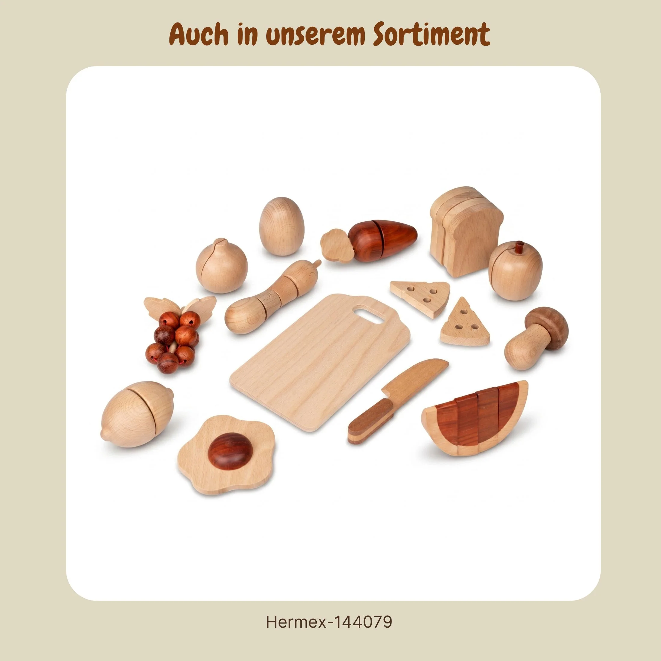 15-tlg. Holz-Küchenzubehör-Set Kinder-Kochgeschirr Kinder-Küchenset - Image 9