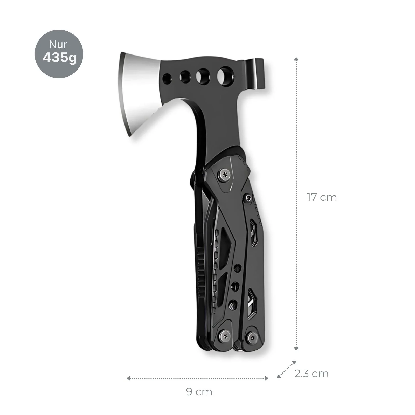15in1 Multifunktions-Axt Multi-Tool-Beil Hammer Zange Messer Schraubendreher Feile - Image 3