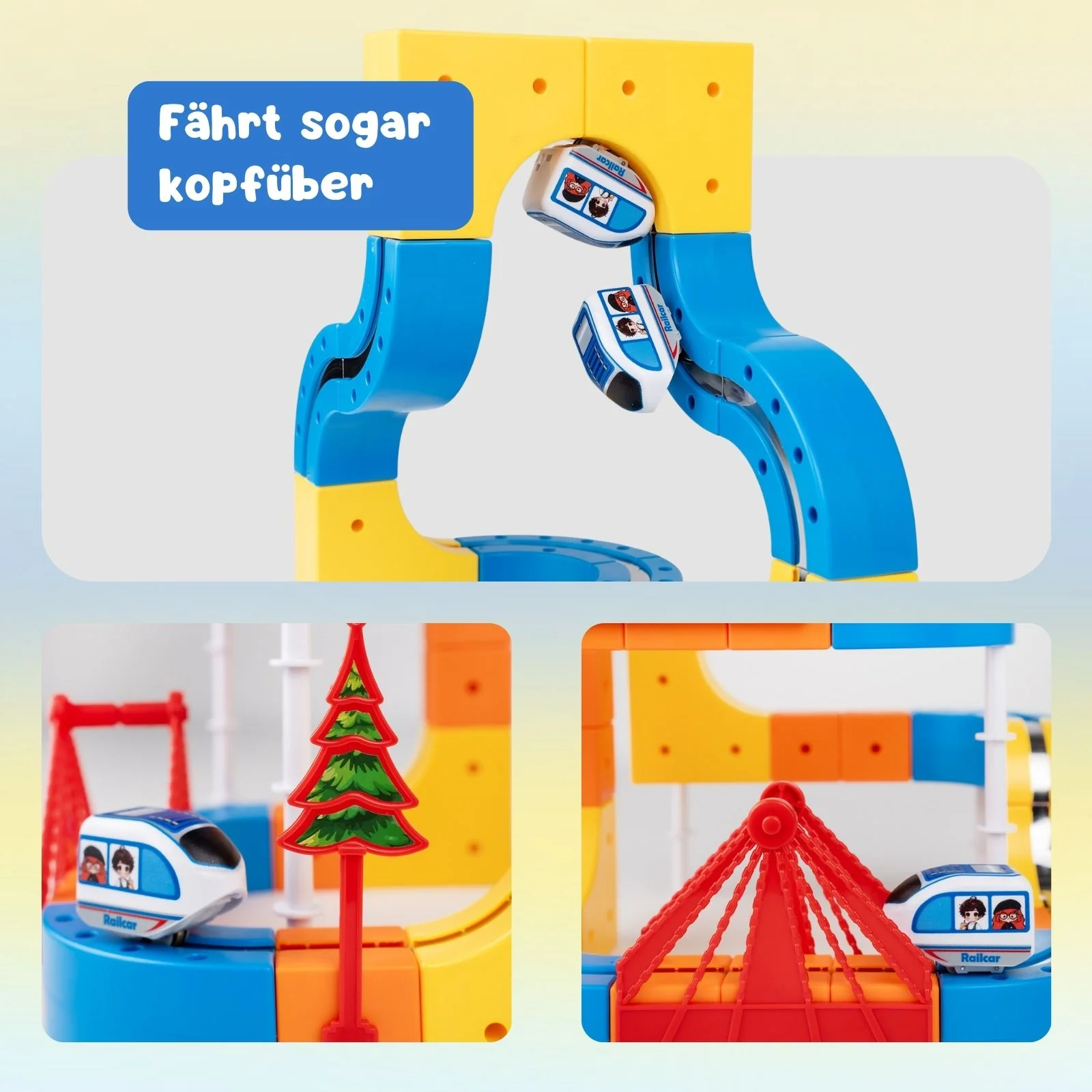 179-tlg. Magnet-Zugbahn Magnetische Zugstrecke Rennbahn Rennstrecke - Image 4