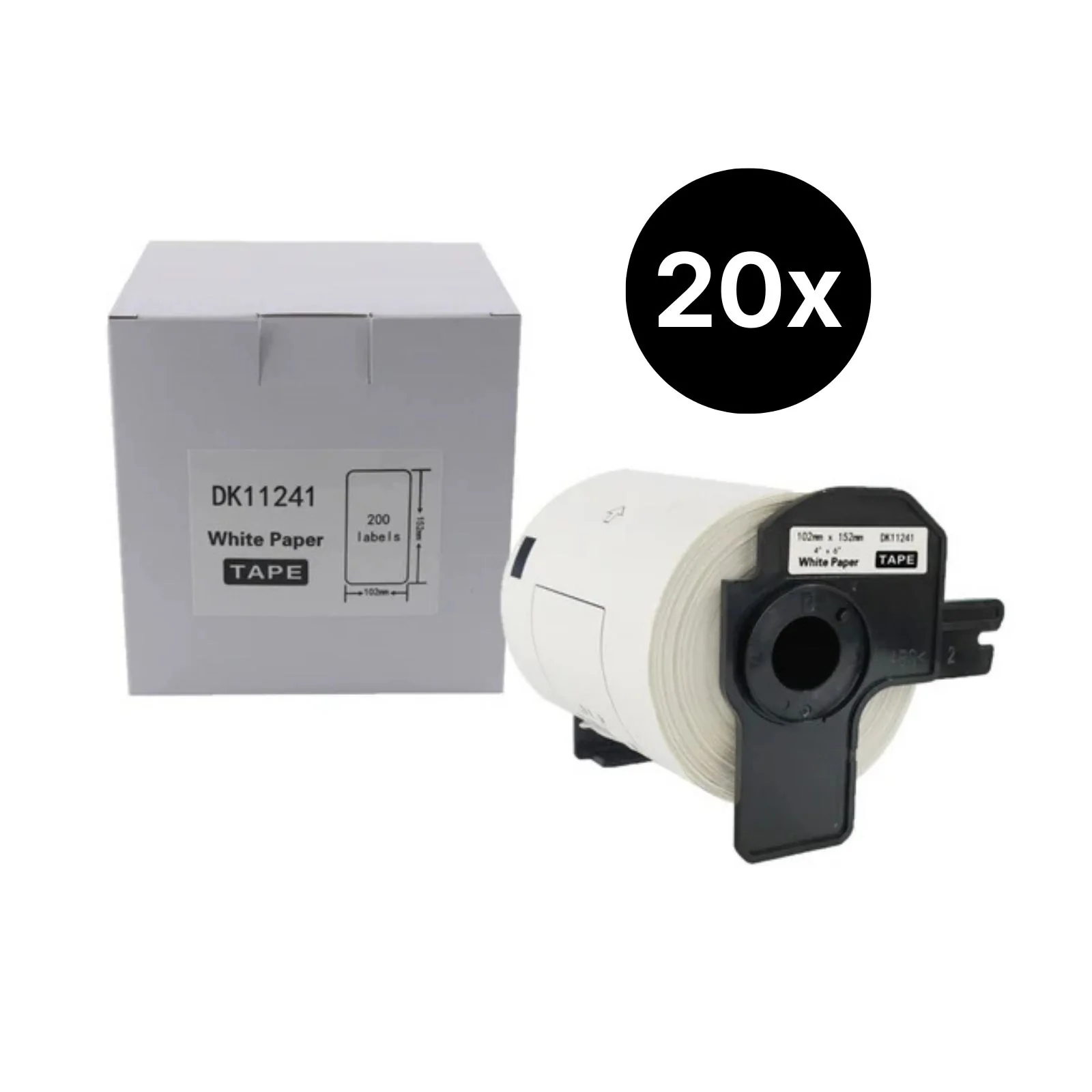 20er-Set Alternative Etikettenrolle zu Brother DK-11241 Etiketten