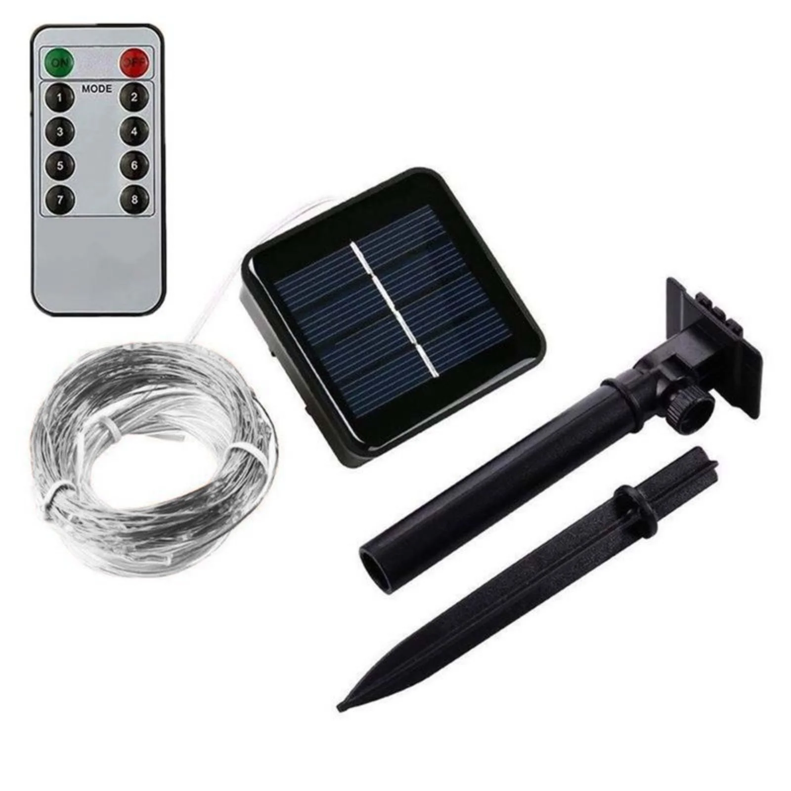 22m Gartenbeleuchtung Solar-Lichterkette Leuchtgirlande LED RGB - Image 3