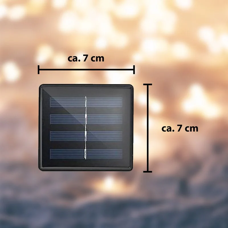 22m LED Leuchtgirlande Solar-Lichterkette Gartenbeleuchtung RGB - Image 4