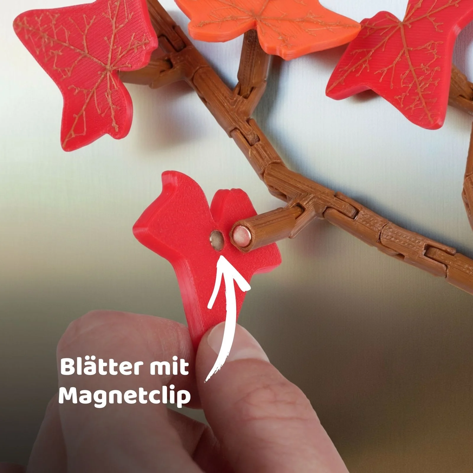 23-tlg. 3D Efeu-Kühlschrankmagnet-Set Efeuranken-Deko Magnet - Image 5