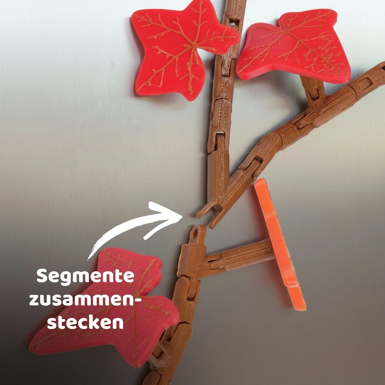 23-tlg. 3D Efeu-Kühlschrankmagnet-Set Efeuranken-Deko Magnet - Image 6
