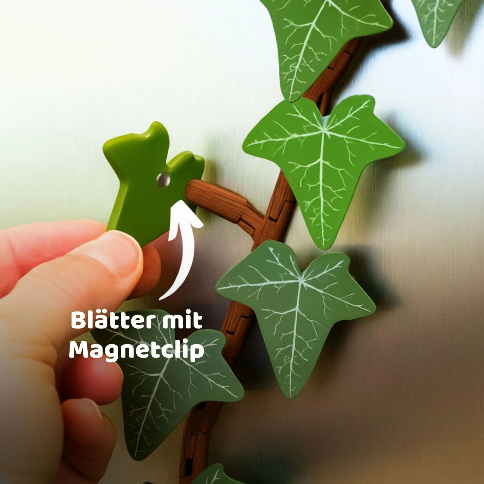 23-tlg. 3D Efeu-Kühlschrankmagnet-Set Magnet Efeuranken-Deko - Image 5