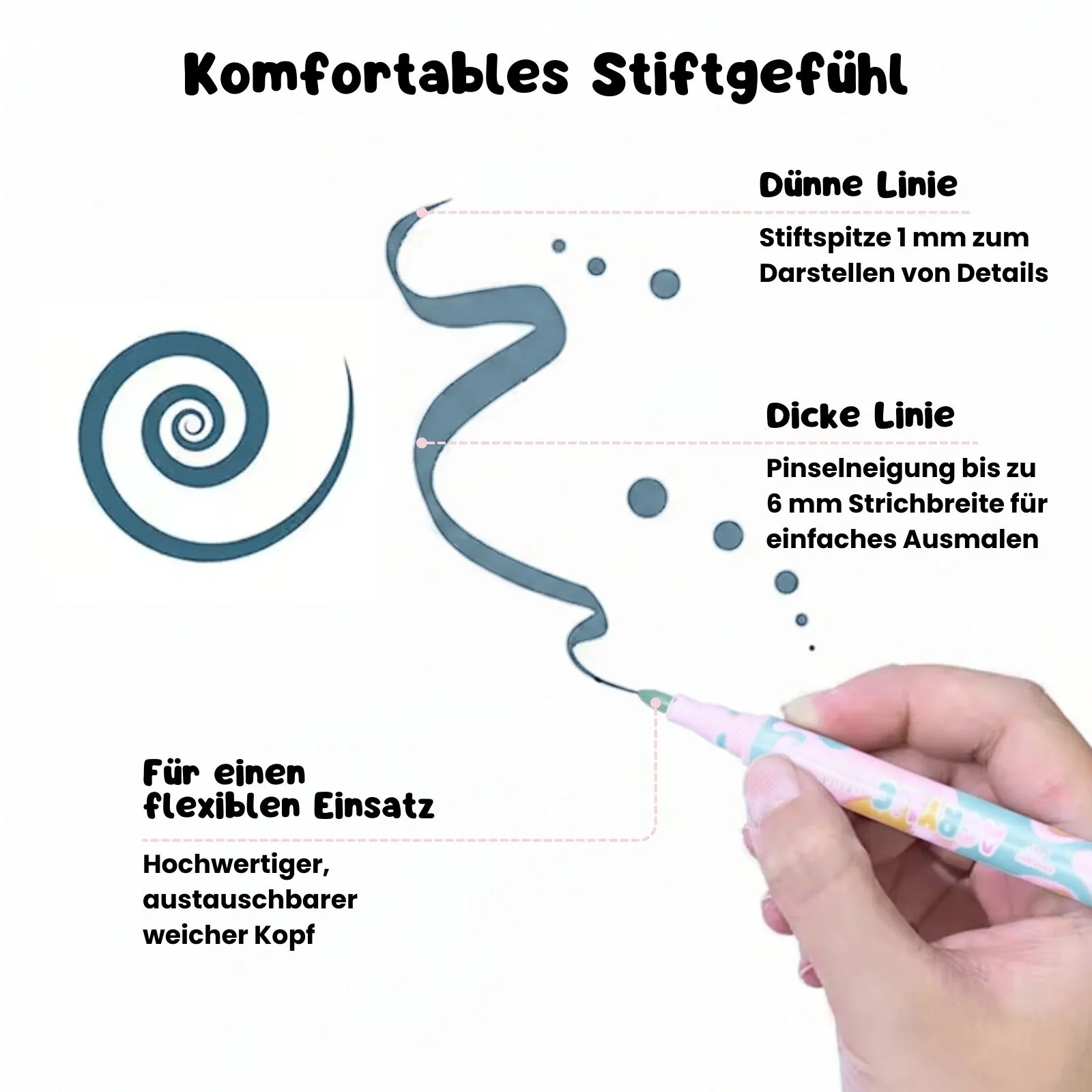 24-tlg. Set Acrylmarker Pastellfarbe Pinselstifte Acryl Brush Marker - Image 7