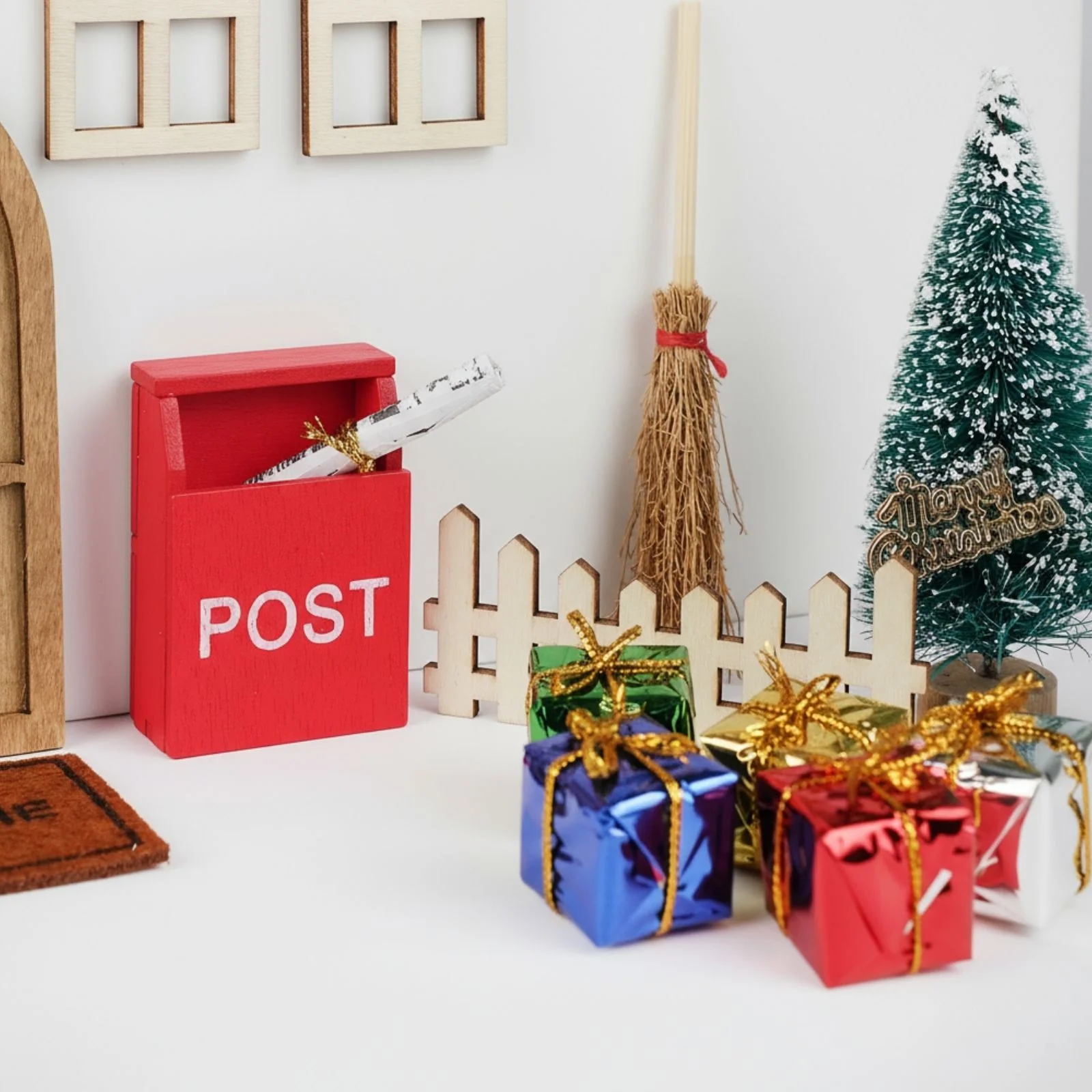 25-tlg. Wichteltür-Set Miniaturwelt Weihnachtsdeko Elfentür-Zubehör - Image 3