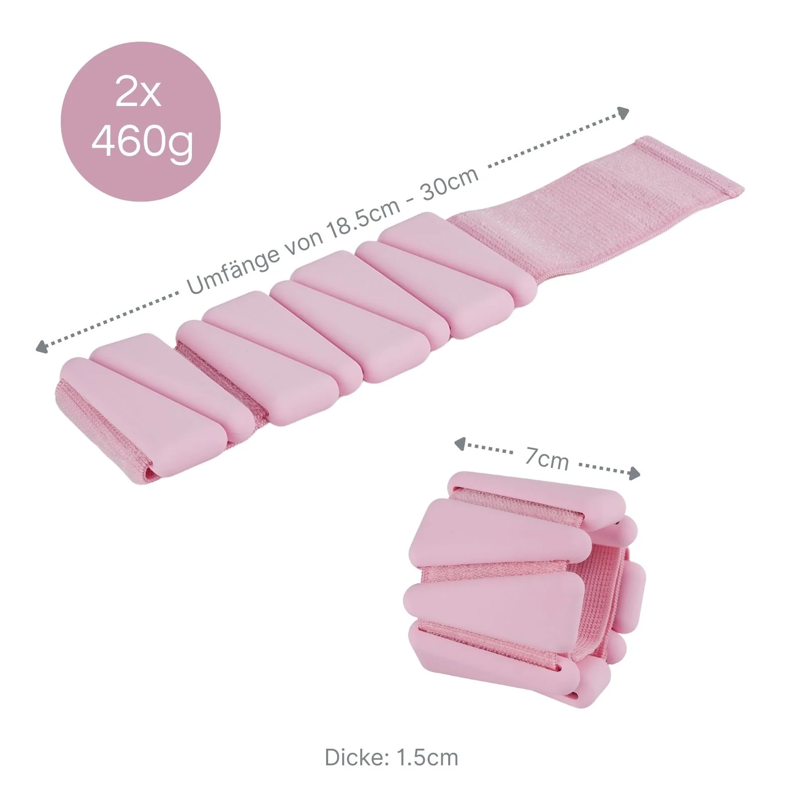 2er-Set Gewichtsmanschetten Fitnessmanschette Handgelenkgewichte - Image 7