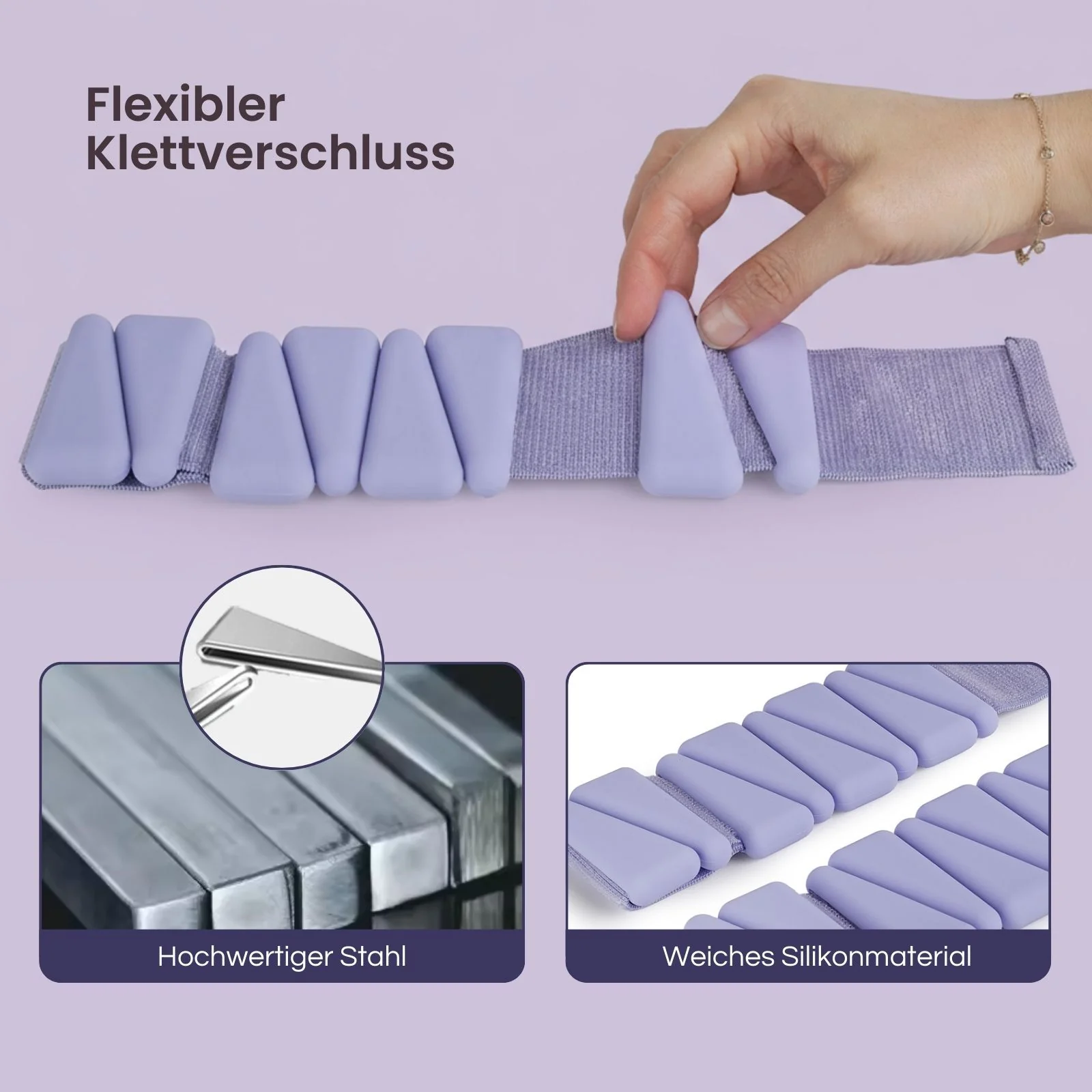 2er-Set Gewichtsmanschetten Handgelenkgewichte Fitnessmanschette - Image 3