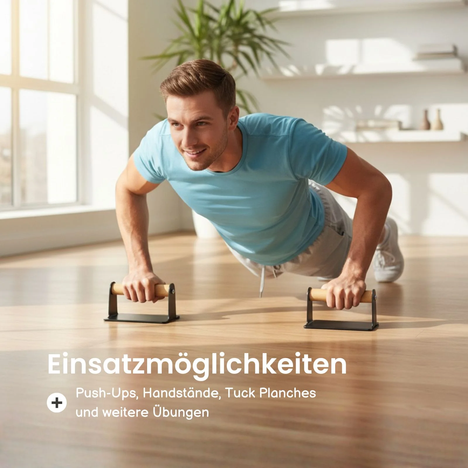 2er Set Push-Up-Griffe Liegestützgriffe Liegestützhilfe Push-Up Bar - Image 3