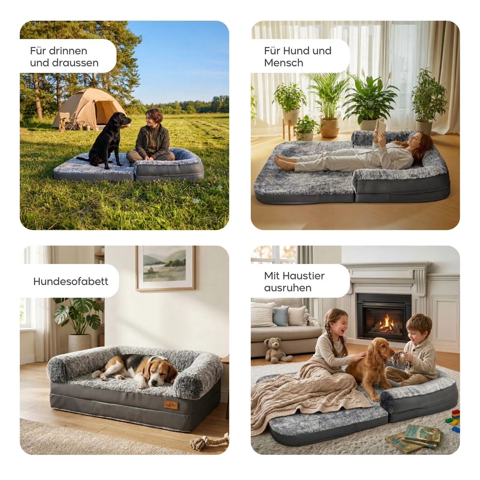2in1 Hundebett Hundesofa Hundekissen Haustierbett Hundematratze - Image 5