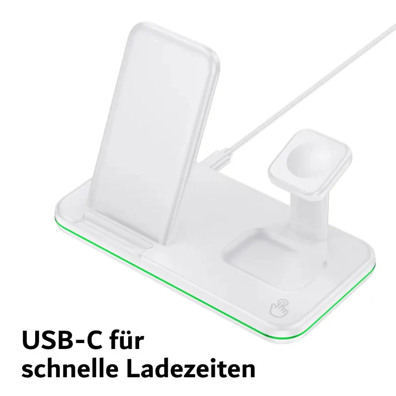 3-in-1 Ladestation für Smartphone Smartwatch Kopfhörer Dockingstation - Image 3