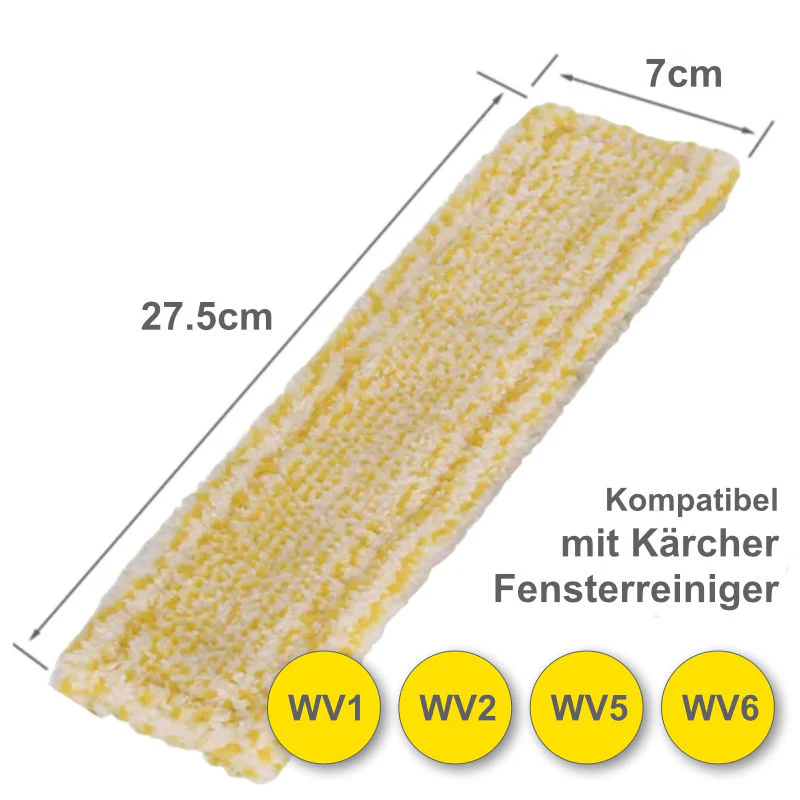 3er-Set Alternative Wischbezüge Wischpad für Kärcher Fenstersauger WV - Image 5