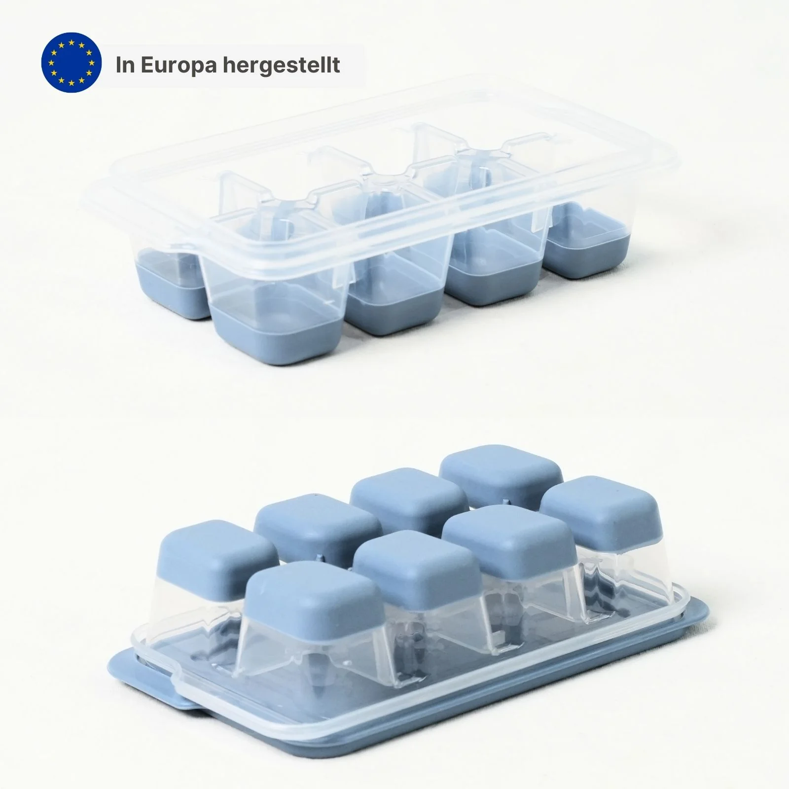 3er-Set Eiswürfelformen mit Deckel Eiswürfelbehälter Eiswürfelschalen - Image 3