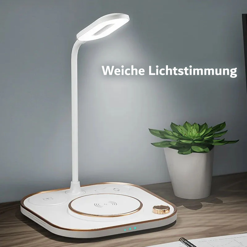 4-in-1 Tischlampe Schnelllader für Smartphone Smartwatch Kopfhörer - Image 3