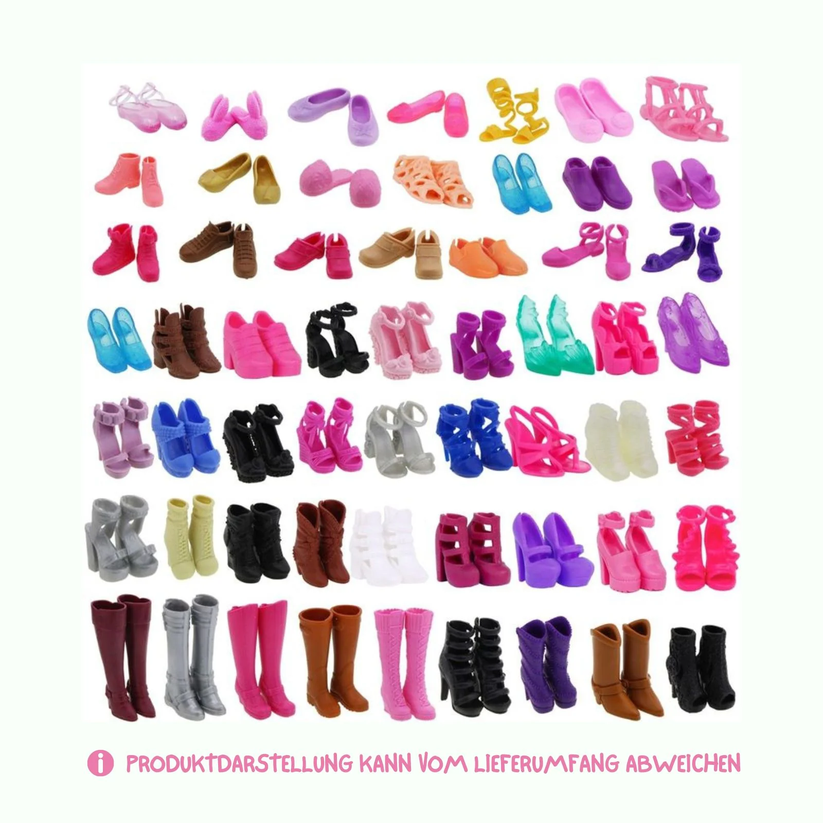 40 Paar Schuhe Stiefel Sandalen für Barbie Puppen Zubehör Kleidung - Image 2