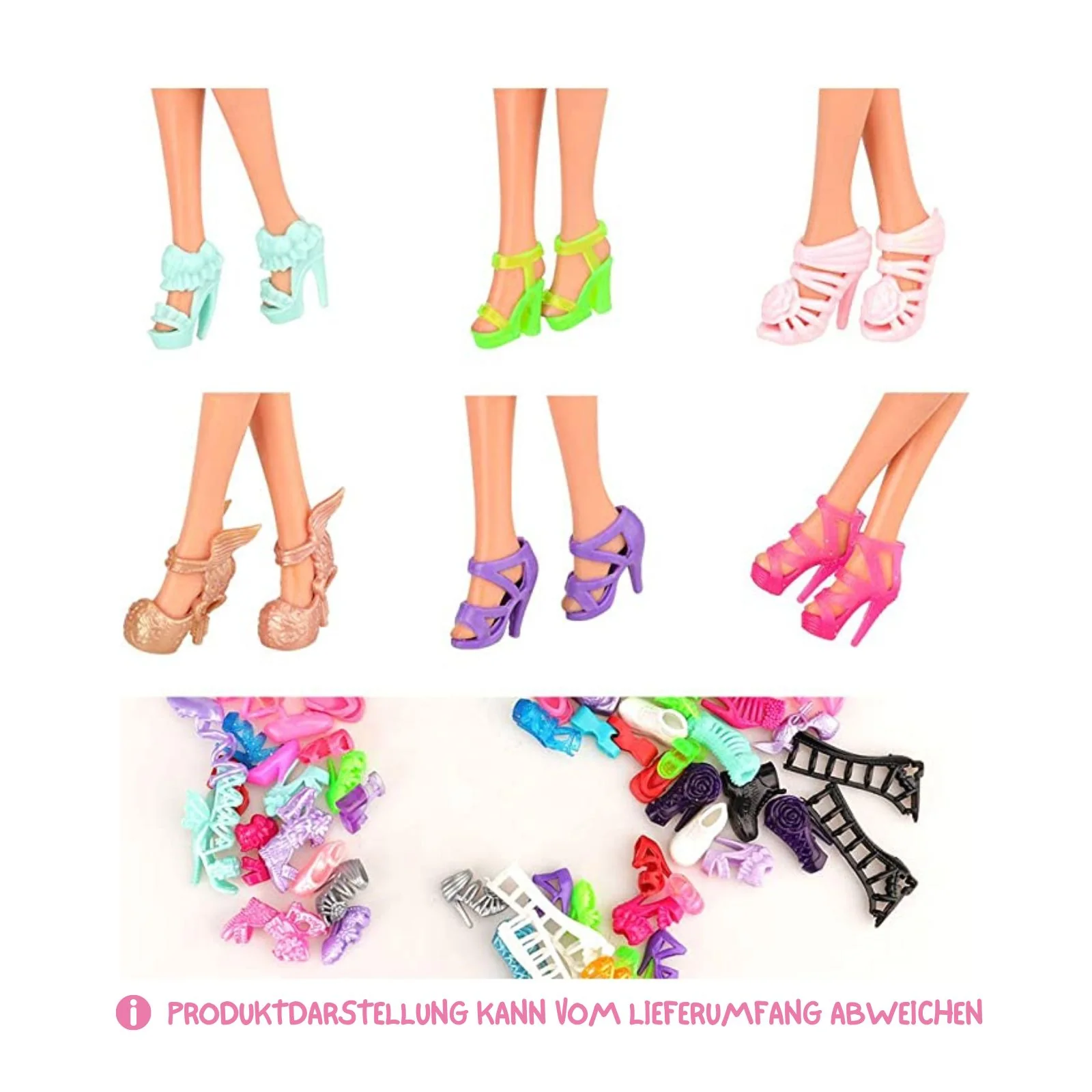 40 Paar Schuhe Stiefel Sandalen für Barbie Puppen Zubehör Kleidung - Image 3