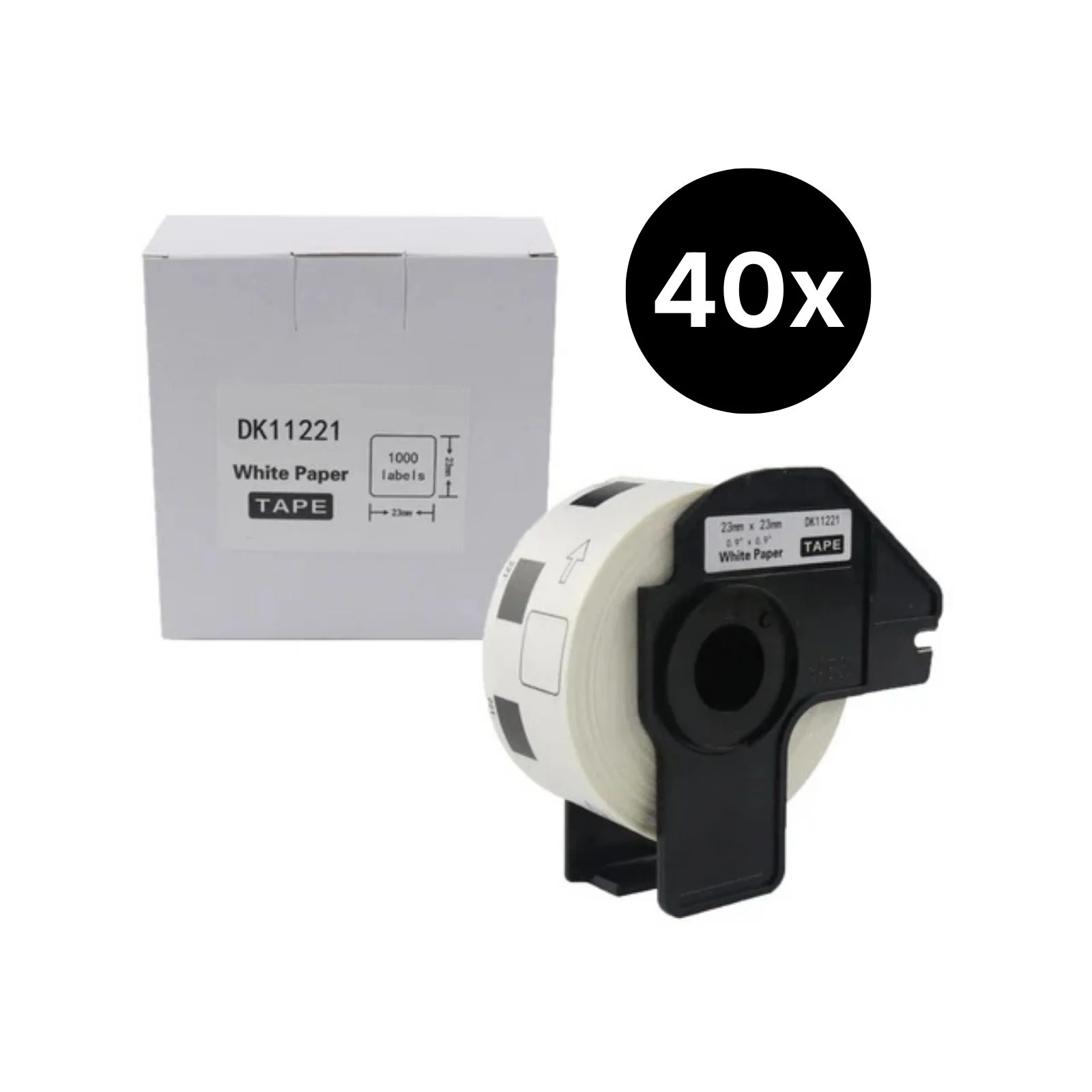 40er-Set Alternative Etikettenrolle zu Brother DK-11221 Etiketten