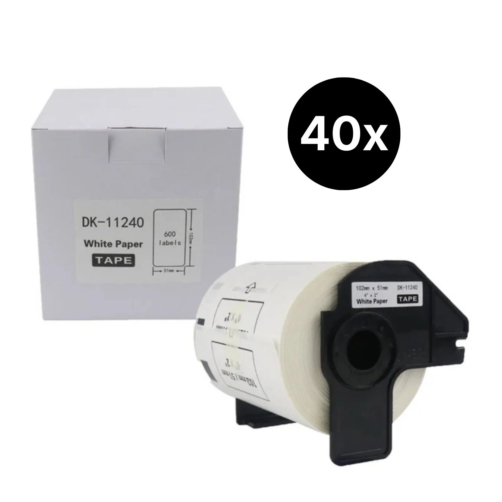 40er-Set Alternative Etikettenrolle zu Brother DK-11240 Etiketten