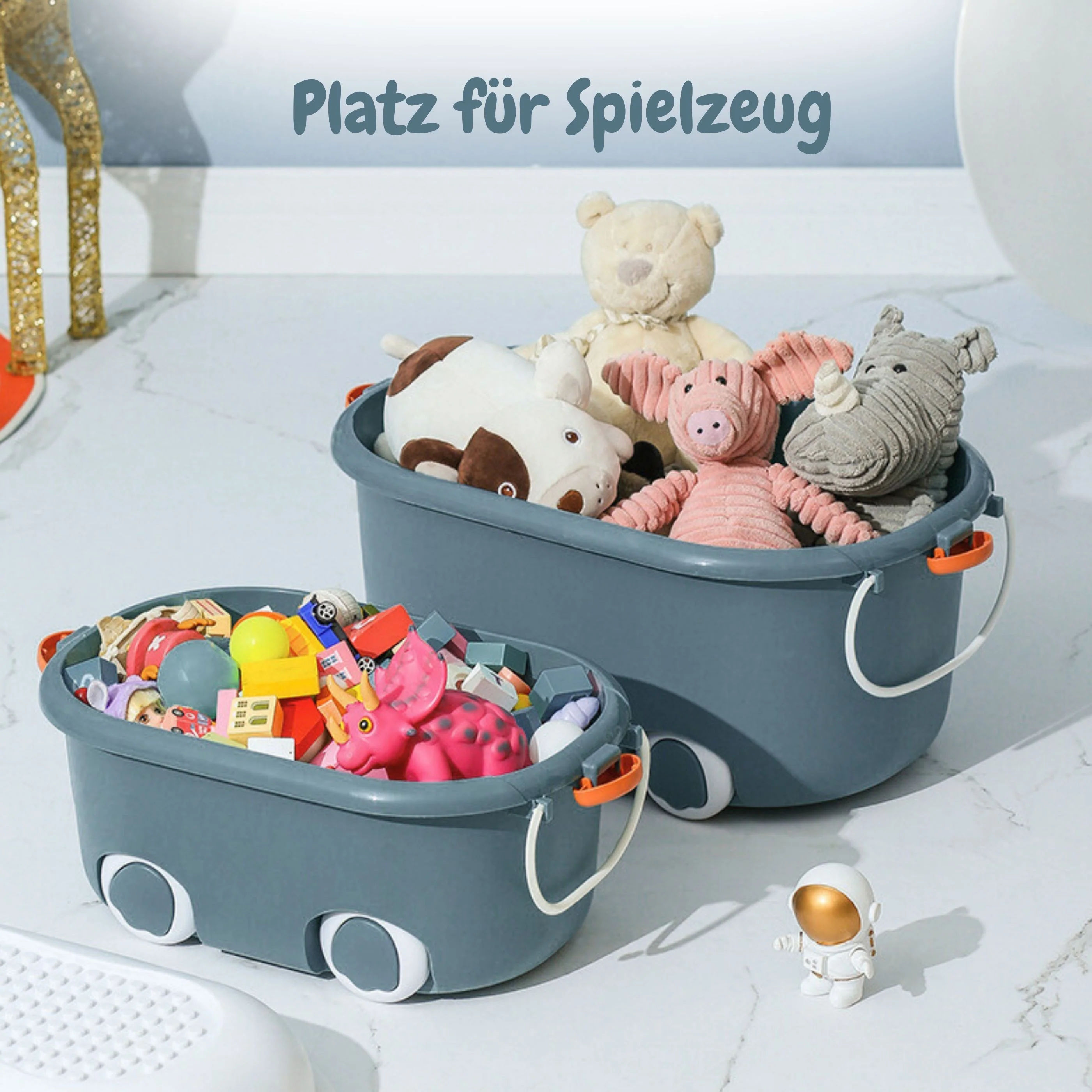 4er-Set Spielzeugkiste Truhe Organizer Spielzeug-Aufbewahrungsbox - Image 7