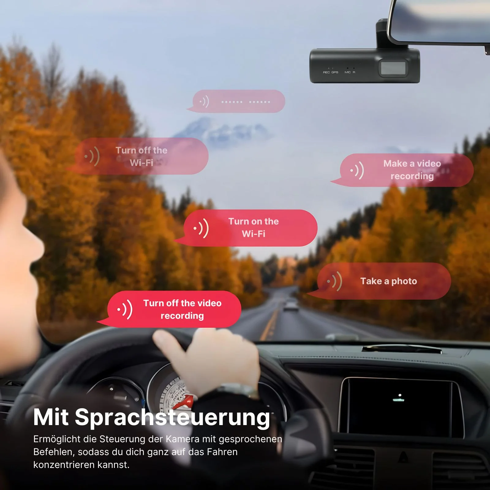 4K WiFi Dual-Dashcam Autofront-Kamera Onboard-Kamera Auto-Überwachung - Image 4