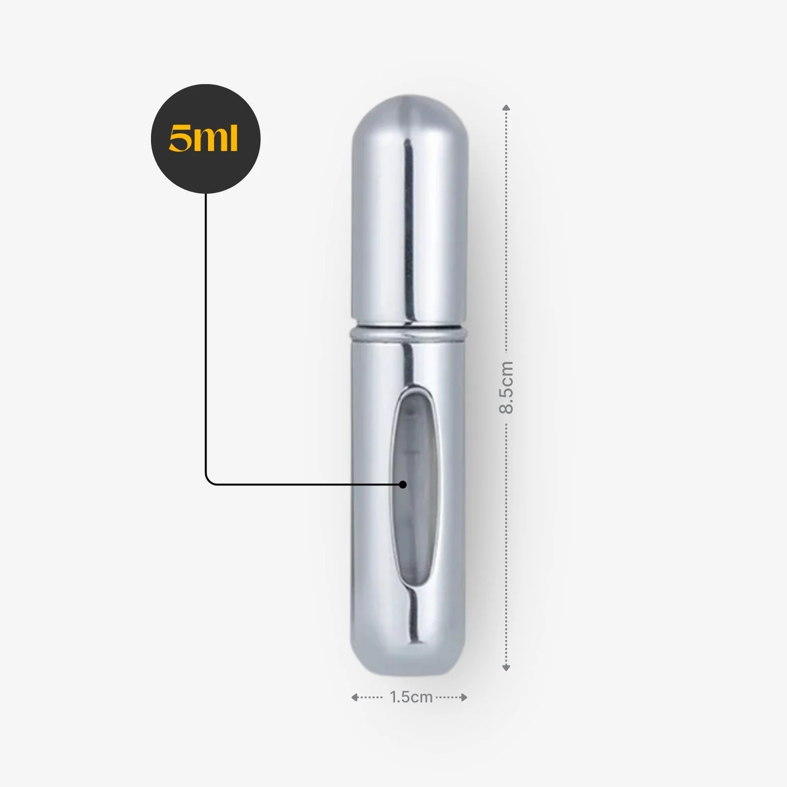 5ml Mini-Parfümzerstäuber Parfum Vaporisateur Silbrig - Image 4