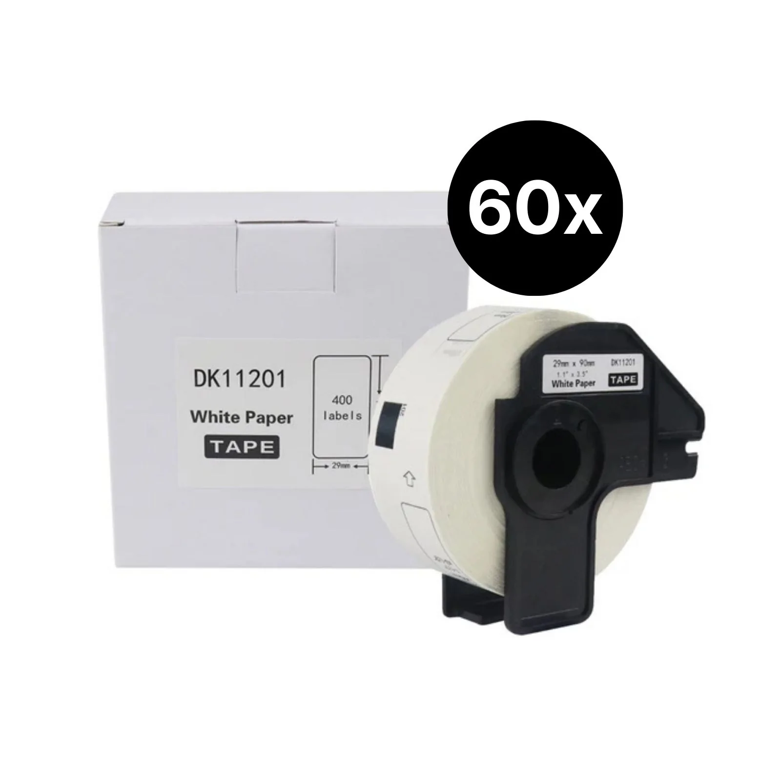 60er-Set Alternative Etikettenrolle zu Brother DK-11201 Etiketten