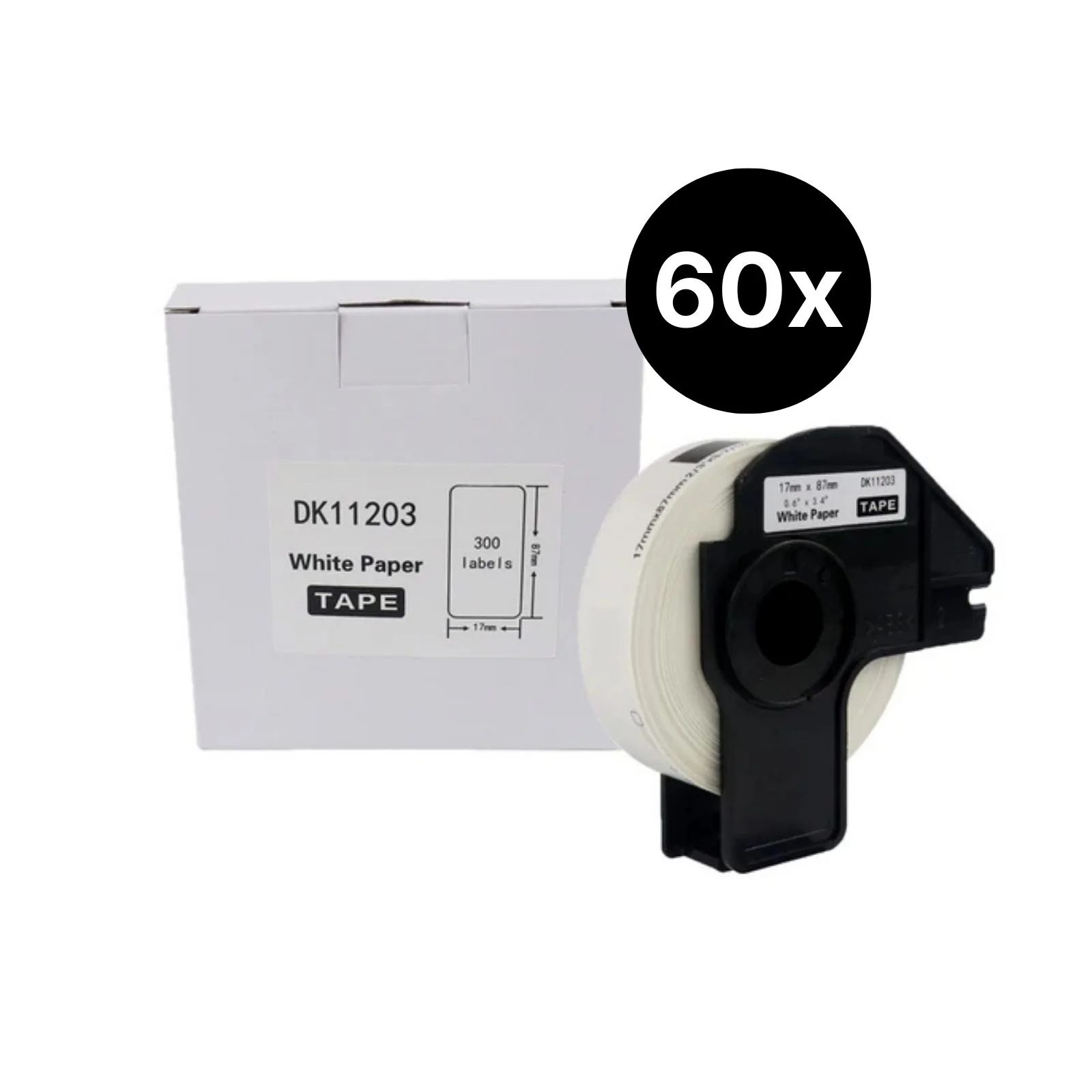 60er-Set Alternative Etikettenrolle zu Brother DK-11203 Etiketten