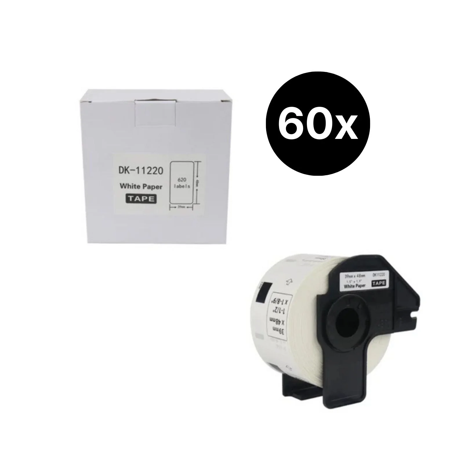 60er-Set Alternative Etikettenrolle zu Brother DK-11220 Etiketten
