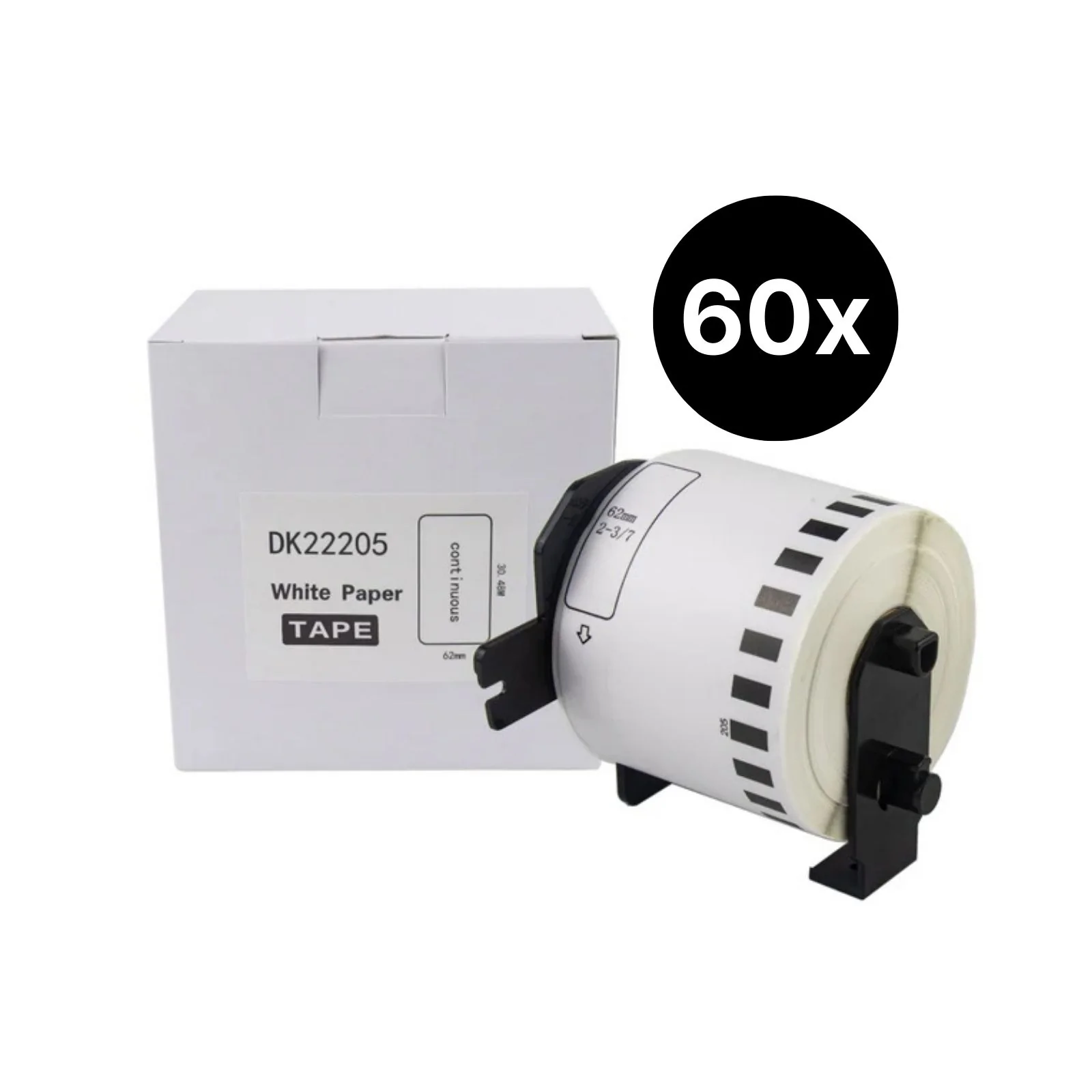 60er-Set Alternative Etikettenrolle zu Brother DK-22205 Etiketten