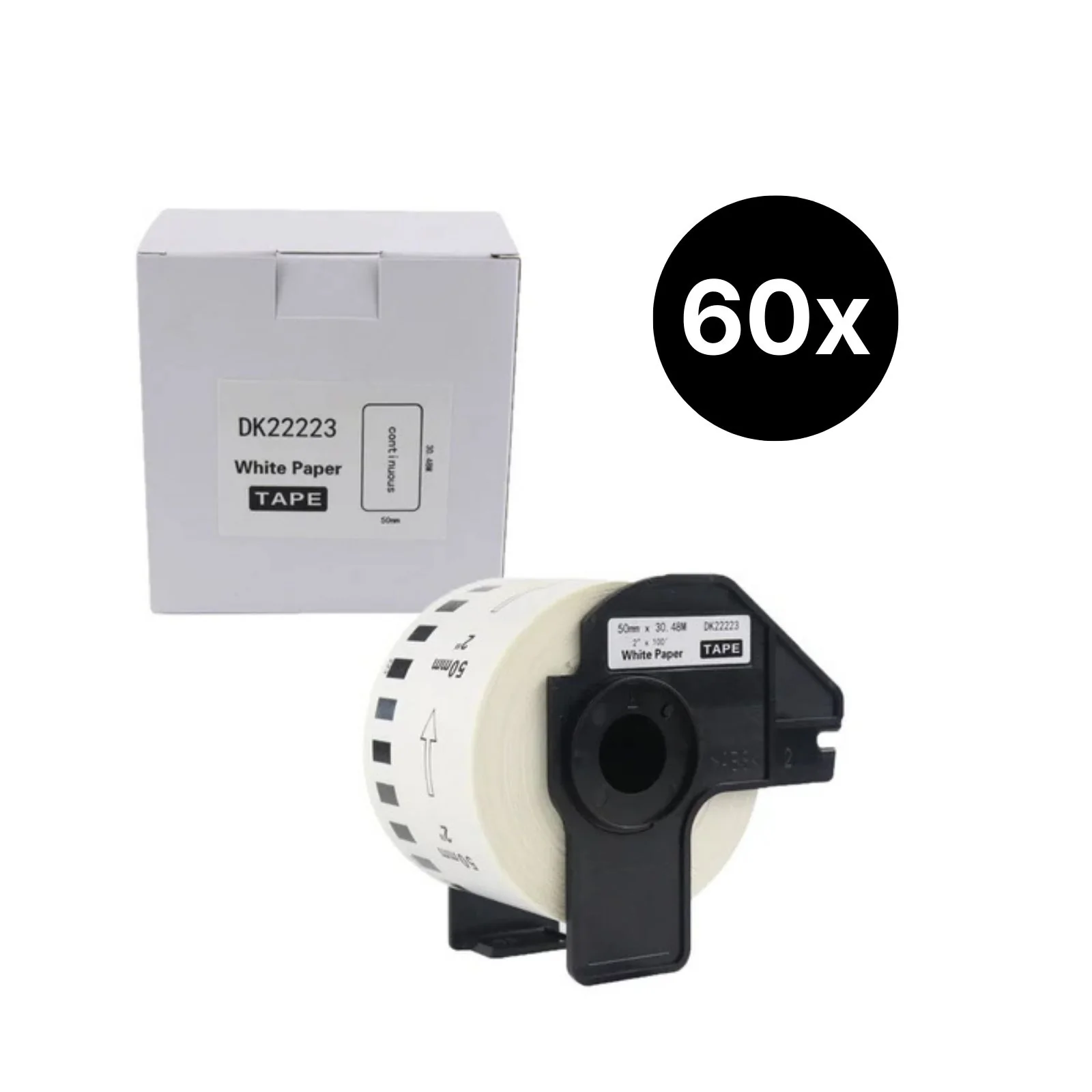 60er-Set Alternative Etikettenrolle zu Brother DK-22223 Etiketten
