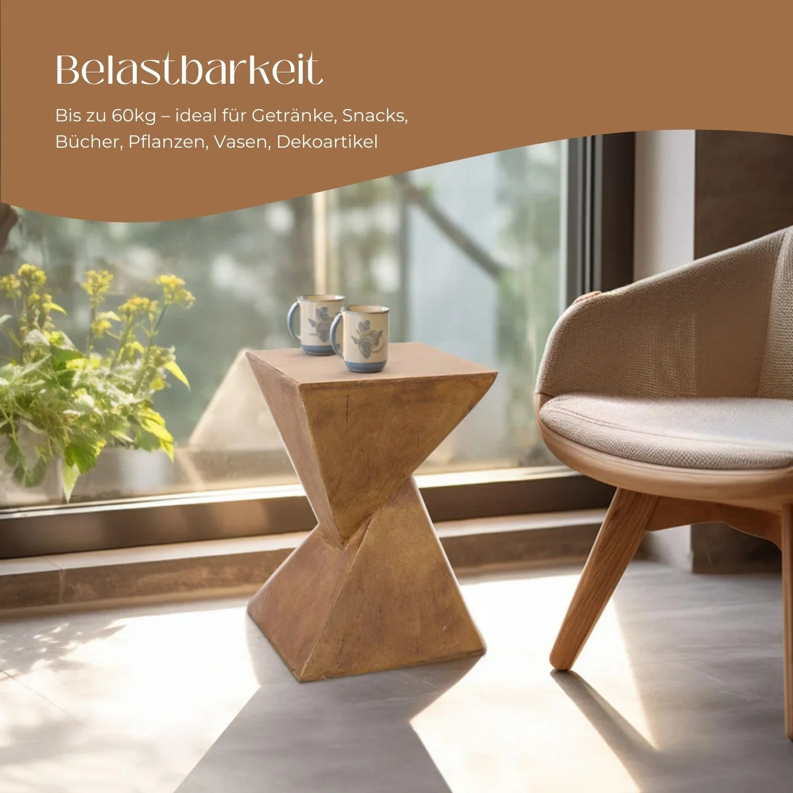 Akzenttisch Beistelltisch Ablagetisch Sofatisch Nachttisch Dekotisch - Image 3