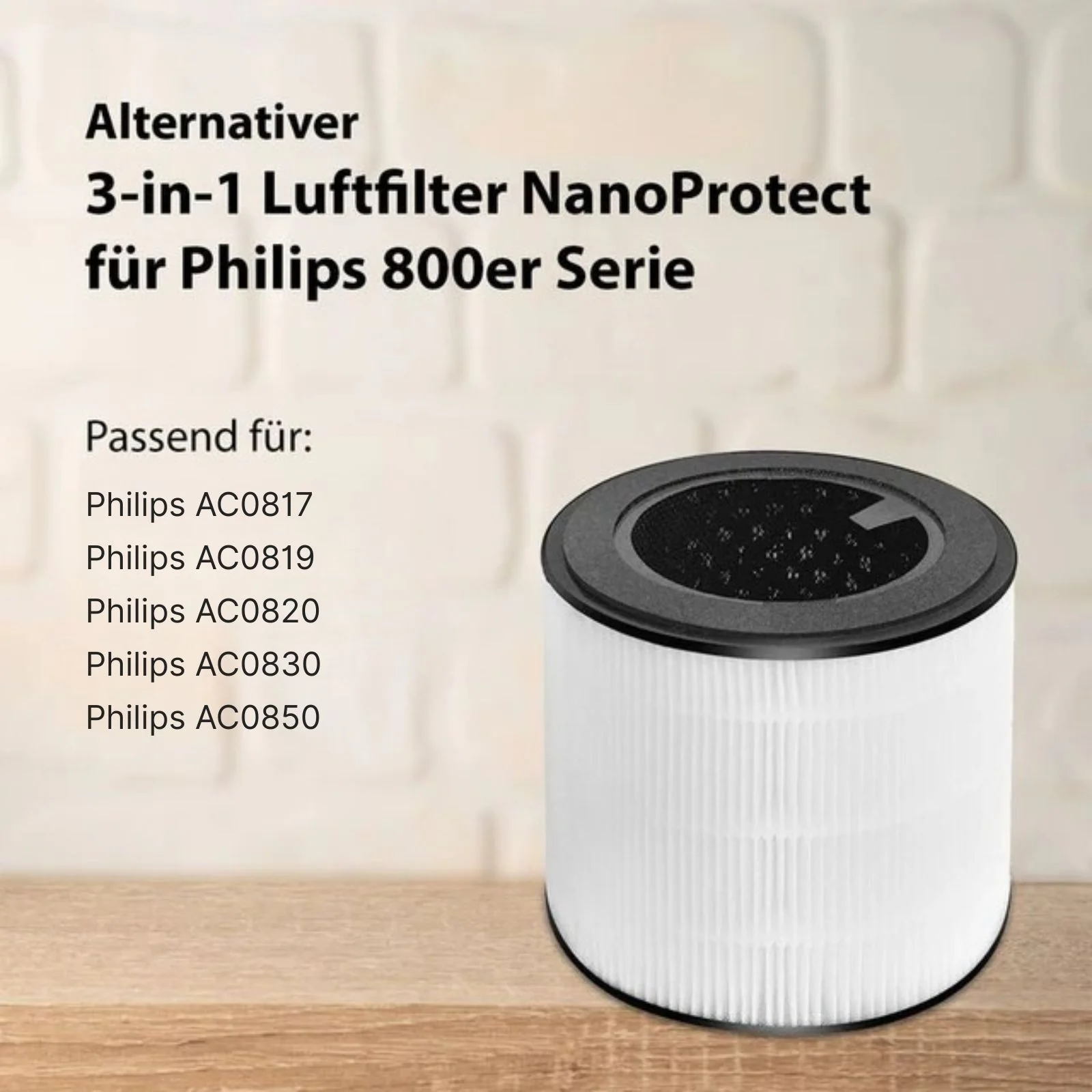 Alternativer 3-in-1 Luftfilter FY0293 für Philips Luftreiniger Serie 800 - Image 2