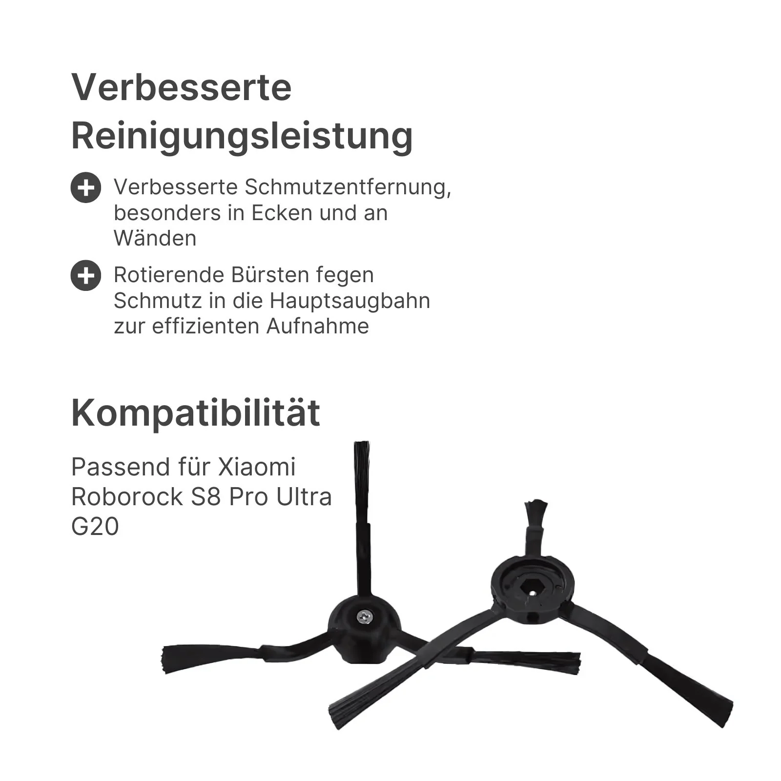 Alternative Seitenbürsten Seitenpinsel zu Xiaomi Roborock S8 Pro Ultra G20 - Image 2