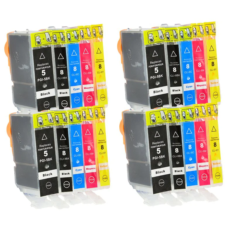 Alternative Tintenpatrone zu Canon PGI-5PGBK, CLI-8 CMYK
