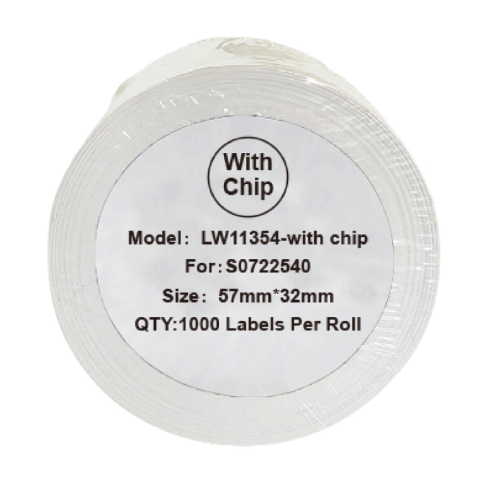 Alternative Etikettenrolle zu Dymo 11354 mit Chip / S0722540 mit Chip