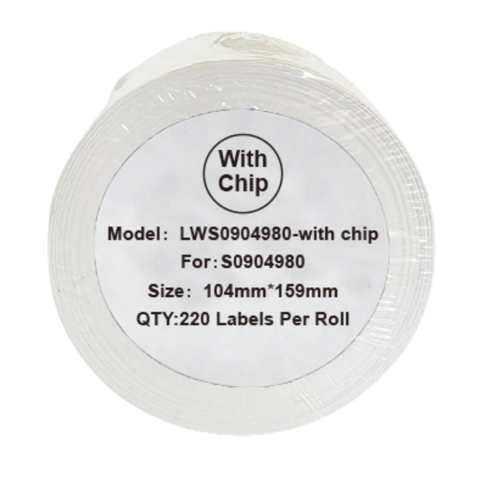 Alternative Etikettenrolle zu Dymo 5XL mit Chip / S0904980 mit Chip
