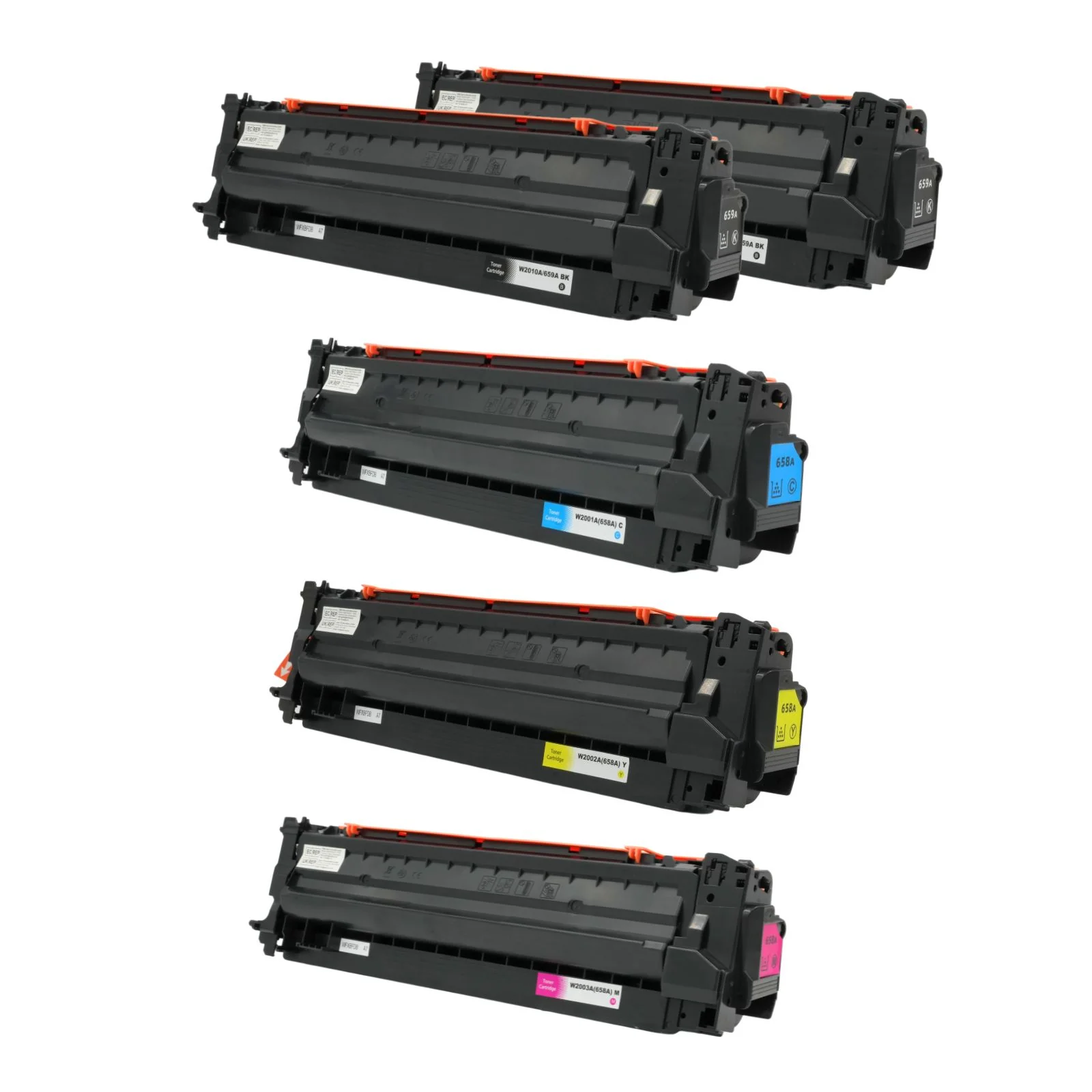 Alternativer Toner zu HP 658A - Black Cyan Yellow Magenta - 5er Set