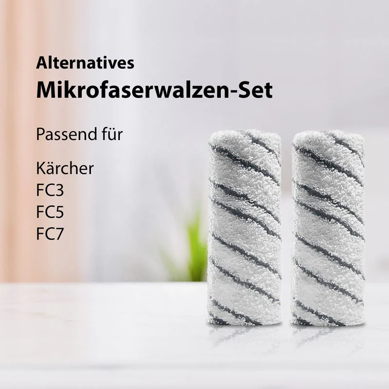 Alternatives 2er-Set Mikrofaserwalzen für Kärcher Reiniger FC3 FC4 FC5 FC7 - Image 2