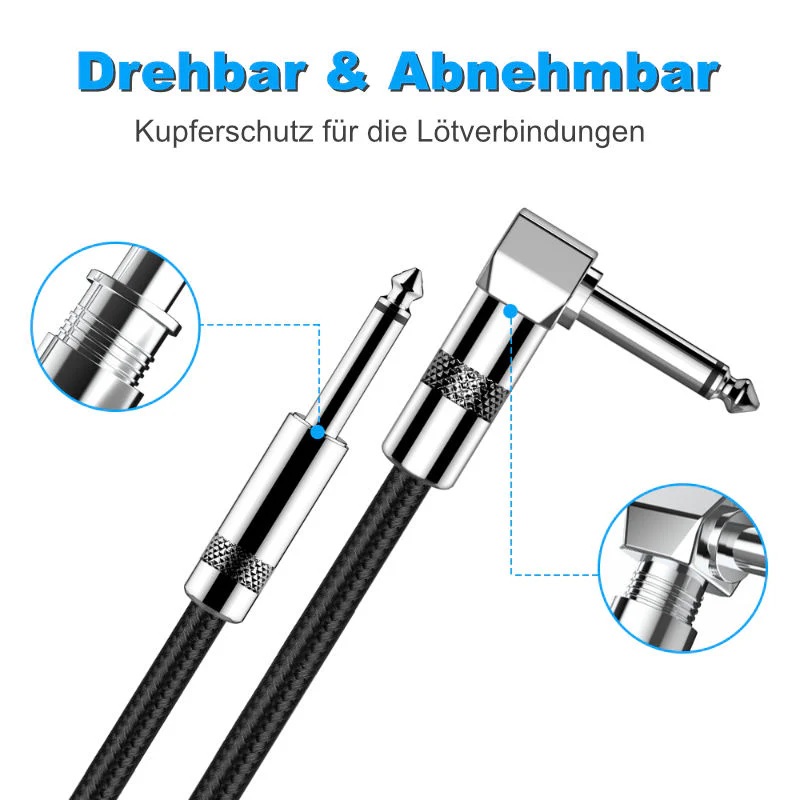 Audiokabel 3.5m Musikinstrumentenkabel Klinkenkabel Gitarrenkabel - Image 4